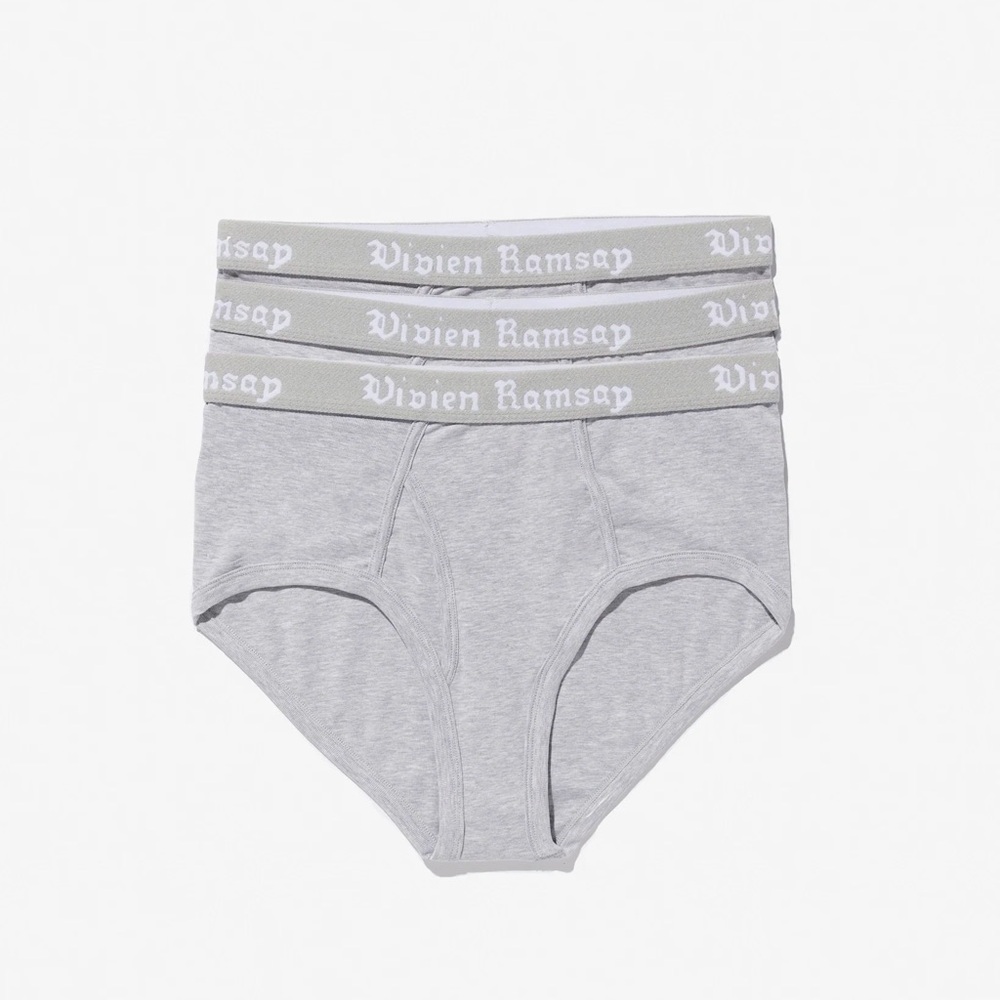 Vivien Ramsey boy briefs grey 3 pack